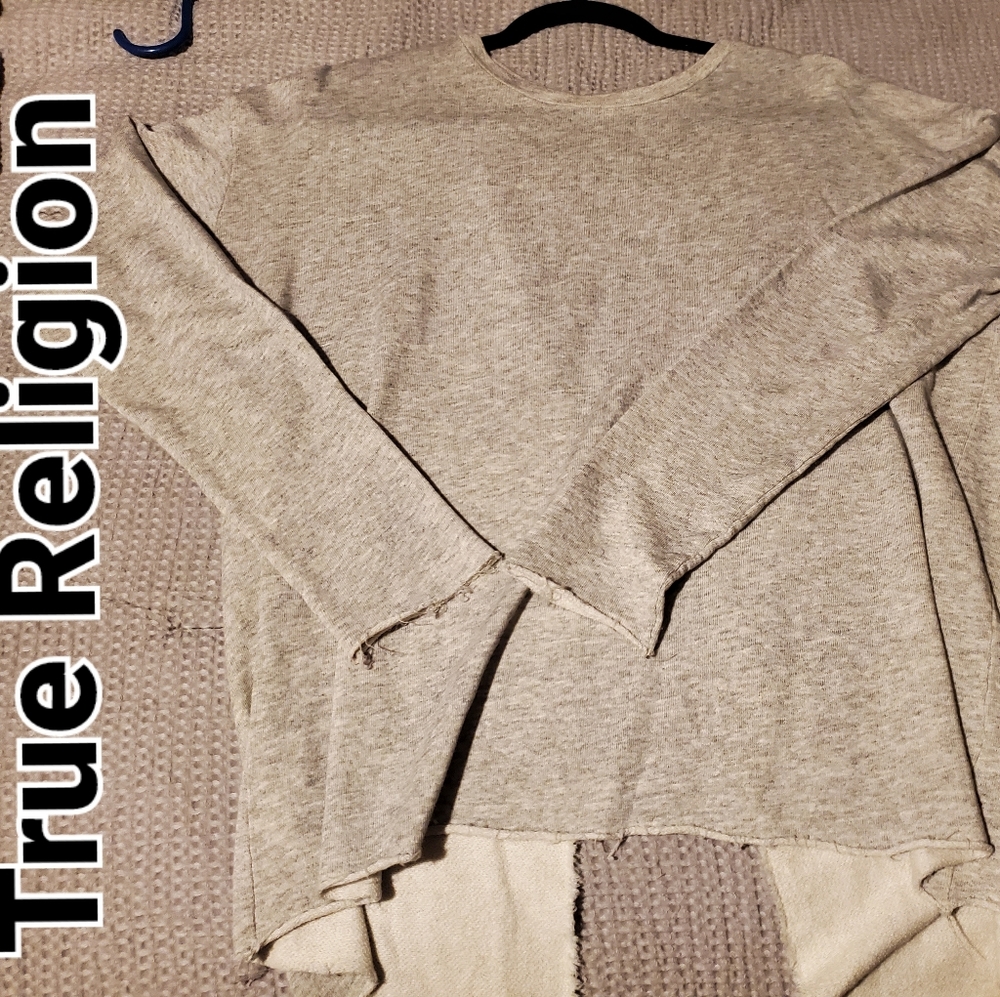 True Religion Sweater w/ Open back L